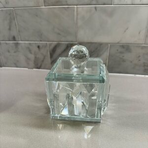 New glass trinket box